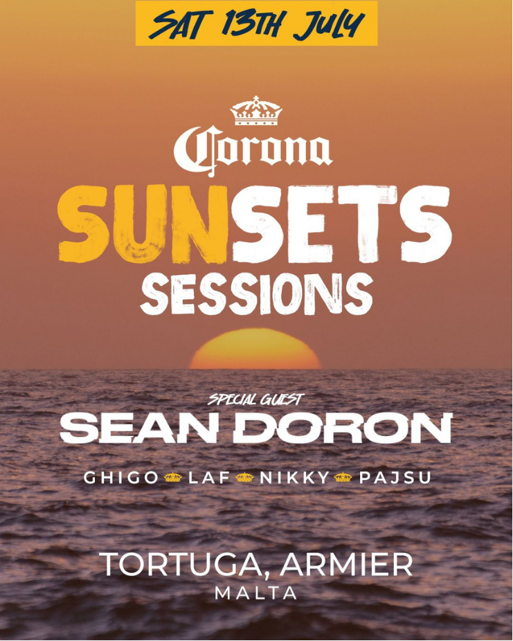 Corona sunsets session at Tortuga Malta